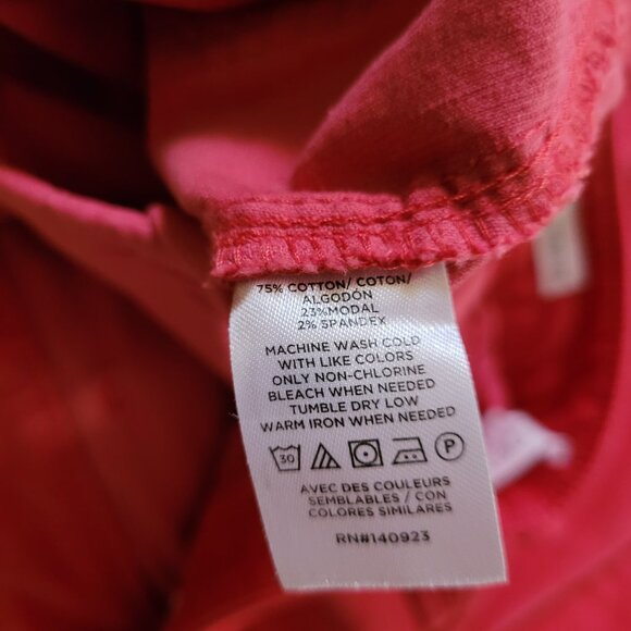 Awesome LOFT Pink Corduroy Palmer Wide Leg Pants Misses Size 6 - Picture 6 of 11